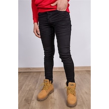 Extra Dar Kalıp Erkek Siyah Kot Pantolon Mlf2903 Siyah