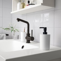 Banyo Seti, Beyaz, 3 Parça, Diş Fırçalık, Sabunluk Ve Tepsi 000 Açık Krem