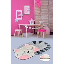 Bıg Cat 100X160 Cm Çocuk Ve Bebek Halısı Çok Renkli