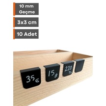 10 Adet Silinebilir Karatahta Etiket 10 Mm Kalınlığa Geçme Asma