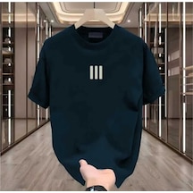 Kozia Outdoors Maloçbey 3 Çizgi Baskılı Oversize Unisex Basic O Yaka T-shirt SIYAH