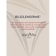 Dolce Vita Halı Bohem 385 Mastic Modern Yuvarlak Halı Özel Ölçü Krem