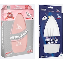 Gazella Ütü Altlığı + Ütü Masası Kılıfı Bezi 50 X 135 Cm Pudra Set