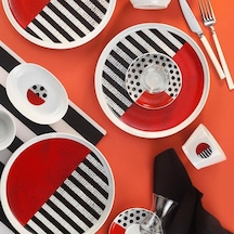 Kütahya Porselen Mood 30 Parça Kahvaltı Takımı 12065 Beyaz - Siyah