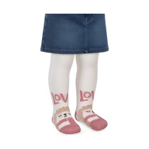 Civil Baby Love 6- Bebek Kız Külotlu Çorap - Ekru