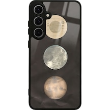Samsung Uyumlu S24 Fe Night Moon Tasarımlı Glossy Telefon Kılıfı Çok Renkli
