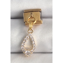 316l Çelik Gold Renk Sallantı Zirkon Taşlı Damla Model Charm - Özel Seri Bzsurn010369 Altın 316l Çelik Gold Renk Sallantı Zirkon Taşlı Damla Model Charm - Özel Seri Bzsurn010369 Altın