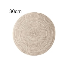 Kahve Talos Yuvarlak Isı Yalıtım Masası Kupa Mat Pad Placemat Kaymaz Bardak Ev Dekor 30cm