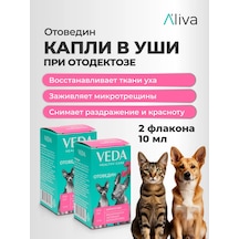 Veda Köpekler Ve Kediler İçin Otov Edin Bitki Kompleksi İçeren 2 Adet Kulaktan Damlası 307685400