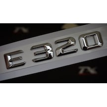 E320 Bagaj Krom Metal 3M 3D Yazı Logo