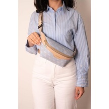 Silver Polo Sp1192 Kadın Bel Çantası Monogram Mavi-ten
