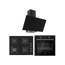 Ferre Fryart SC Serisi Wok'lu Siyah 3'lü  XE63CS-SC405-D077 Ankastre Set