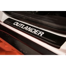 Mitsubishi Outlander 4 Carbon Fiber Kapı Eşiği Yazısı Sticker