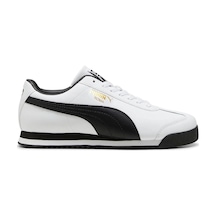 Puma Roma Beyaz Hakiki Deri Erkek Sneaker Beyaz - Siyah