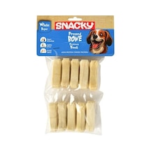 Snacky Beyaz Preslenmiş Yüksek Proteinli Köpek Çiğneme Kemiği 10'lu 110 G