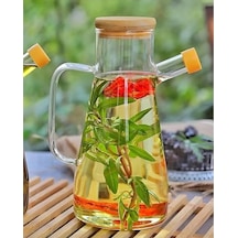 Borosilikat Cam 900 Ml. Yağdanlık Renkli
