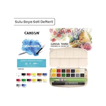 Zig Gansai Tambi Sulu Boya Seti 14Lü + Defter