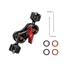 Geeksen Esnek Magic Eklemli Kol Çift Bilyalı Başlı Kamera Monitör Montaj Braketi Alüminyum Alaşıml