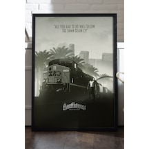 Gta San Andreas Siyah Ahşap Çerçeveli Poster, Dekoratif Oyun Duvar Tablosu