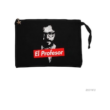 Zepplin Giyim La Casa De Papel Professor Siyah Clutch Astarlı Cüzdan