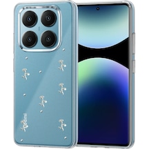 Mey İthalat Redmi Note 14 Pro 4g Fiyonk Desenli Kapak - Desen 2 Mavi