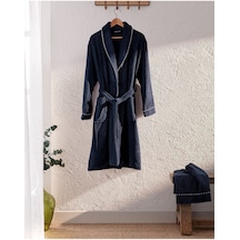 Jack Şalyaka Unisex Bornoz Set Lacivert