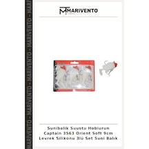 Sunibalik Suustu Hobiurun Captain 3563 Orient Soft 9cm Levrek Silikonu 3lü Set Suni Balık