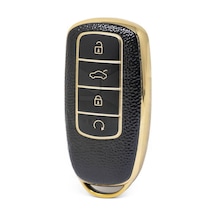 Lüx Chery Tiggo 8 Pro Omoda 5 Tiggo 7 Avantgarde Nano Anahtar Kılıfı Siyah Gold Renk