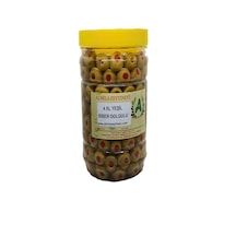 Almila Zeytinevi Biber Dolgulu 4XL Yeşil Zeytin 1 KG