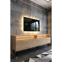 Resital Ledli Tv Sehpası - Led Işıklı - Çam - W9017-6 Atlantik Çam