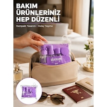 Seyahat Bakım Seti 5 Parça Sızdırmaz Şeffaf Kapaklı 30ml Yeni Nesil
