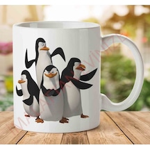 A2495 Penguen İki Tarafı Baskılı Kupa Bardak.jpg