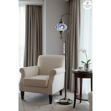 El Yapımı Otantik Mozaik Dekoratif Modern Lambader Büyük Camlı Lacivert - 853141666 Diğer