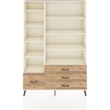 Arges Dolap 9 Raflı 4 Çekmeceli 132x30x195 Aytaşı-aytaşı/çam Aytaşı