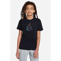 Tshirthane Day 6 Baskılı Unisex Çocuk Siyah T-Shirt