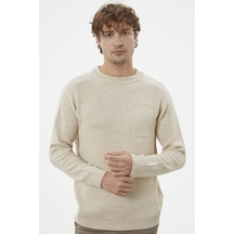 Sementa Selanik Örgü Basic Triko Kazak - Taş 001