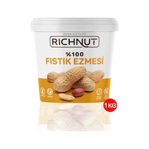 Richnut Şekersiz %100 Saf Doğal Fıstık Ezmesi 1 Kg