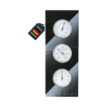Tfa Dostmann Analog Hava Durumu İstasyonu Arduvazdan Yapılmış, 20.3018, Barometre, Termometre, Higrometre, Alman Aile Şirketi, İç Mekan Kullanımı İçin, Sıcaklık Ve Nem, Arduvaz Dahil