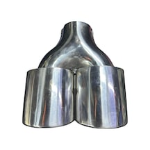 Krom 2 Li Elips Model 90mm Egzoz Ucu