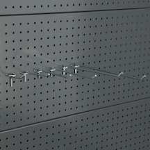 10 Adet Delikli Panel Kancası - Aksesuar Kancası 25 Cm