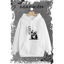 Macklin Unisex Kadın Erkek Lcd Travel Agency Özel Tasarım Baskılı Sweatshirt Beyaz Mck1022 Beyaz