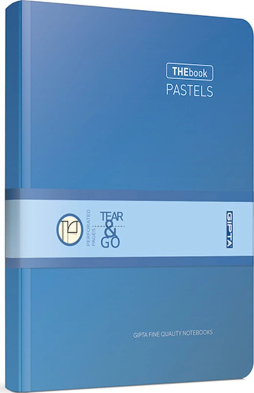 Thebook Pastels Ip Dikişli Sert Kapak 17x24 120 Yaprak Kareli Defter Lacivert
