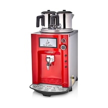 Remta Premium Jumbo Çift Demlikli 15 Lt Çay Kazanı Kırmızı