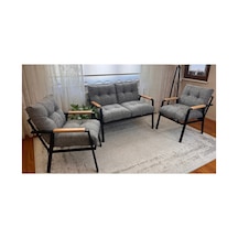 Gökçe,balkon, Bahçe,teras,cafe - Salon - Metal Kanepe Koltuk Takımı Çay Seti 2+1+1