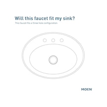 Moen Eva Krom İki Kulplu Centerset Banyo Lavabo Bataryası Tahliye Diğer