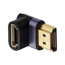 Ally Hdmı To Hdmı 8k 2.1uhd 90 Derece Mıknatıs Başlıklı Çevirici Otg Adaptör- 5775 Füme