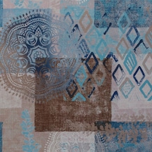 Motifli Patchwork Desenli Dokuma Dijital Baskılı Petek Kumaş