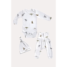 Mama Padre Leon Cebra Yenidoğan Mini Set - 3 Parça Renkli - 861046930 Renkli