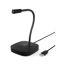 Mufunye Masaüstü Bilgisayar Mikrofonu Usb Kablolu Mikrofon 360 Derece Çok Yönlü Kondenser Mikrofonu Sessize