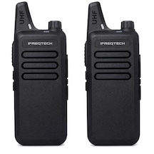 İfreqtech Ap-100 Pmr El Telsizi Çiftli Set Lisanssız Kullanım Uzun Menzil Profesyonel Telsiz 2 Li Paket Şarjlı + Klips Dahil